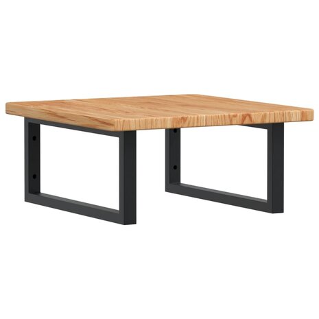 Badkamer wandschap staal en massief eikenhout 2