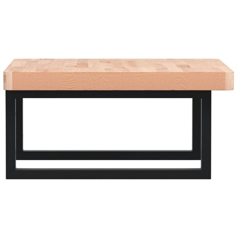 Badkamer wandschap staal en massief beukenhout 5