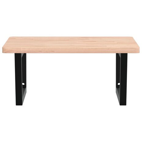 Badkamer wandschap staal en massief beukenhout 4