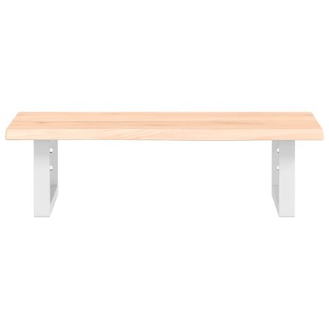 Badkamer wandschap staal en massief eikenhout 4