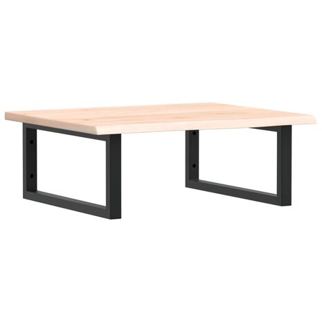 Badkamer wandschap staal en massief eikenhout 2