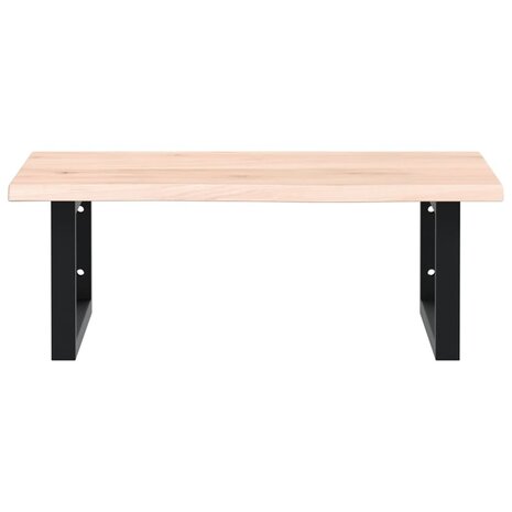 Badkamer wandschap staal en massief eikenhout 4