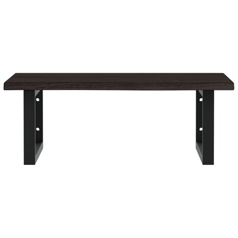 Badkamer wandschap staal en massief eikenhout 4