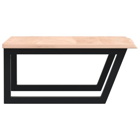 Badkamer wandschap staal en massief eikenhout 5