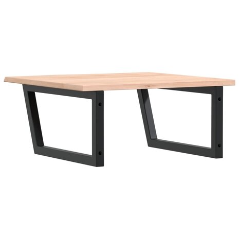 Badkamer wandschap staal en massief eikenhout 6