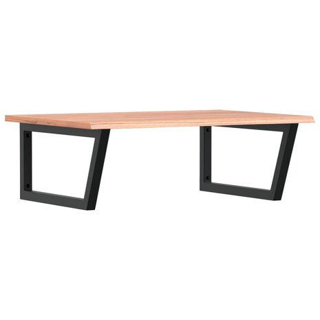 Badkamer wandschap staal en massief eikenhout 2