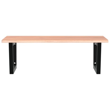 Badkamer wandschap staal en massief eikenhout 4