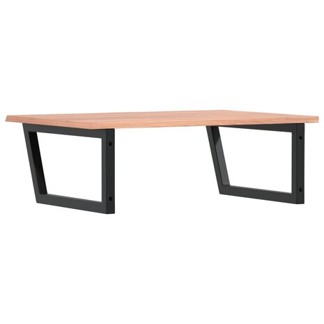 Badkamer wandschap staal en massief eikenhout 6