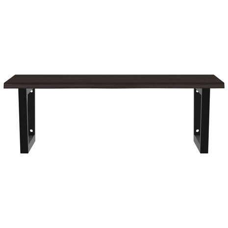 Badkamer wandschap staal en massief eikenhout 4