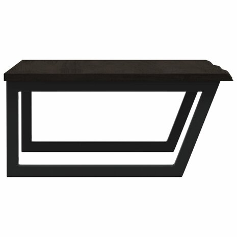 Badkamer wandschap staal en massief eikenhout 5