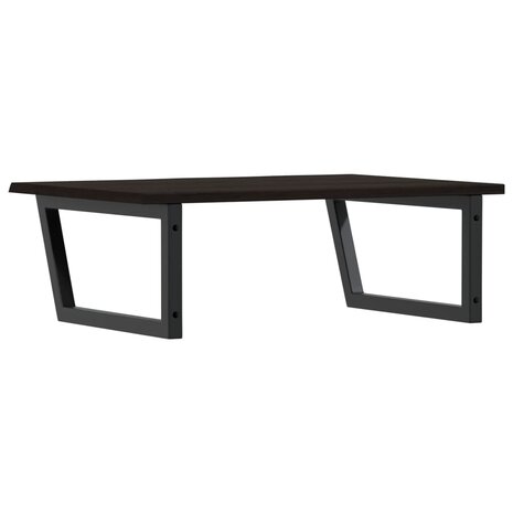 Badkamer wandschap staal en massief eikenhout 6