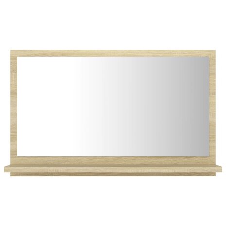 Badkamerspiegel 60x10,5x37 cm bewerkt hout sonoma eikenkleurig 2