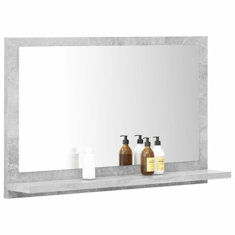 Badkamerspiegel 60x10,5x37 cm spaanplaat betongrijs 4