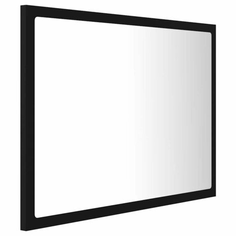 Badkamerspiegel LED 60x8,5x37 cm acryl zwart 4