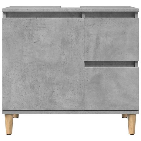 wastafelkast 65x33x60 cm bewerkt hout betongrijs 4