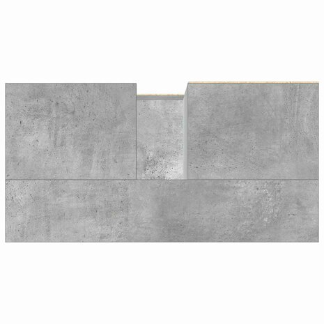 wastafelkast 65x33x60 cm bewerkt hout betongrijs 8