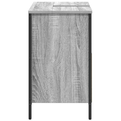 Badkamerkast wastafelkast 60x34,5x60 cm grijs sonoma 7
