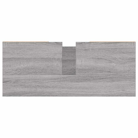 Badkamerkast 80x33x60 cm bewerkt hout grijs sonoma eikenkleurig 9