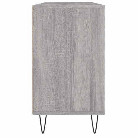 Badkamerkast 80x33x60 cm bewerkt hout grijs sonoma eikenkleurig 7