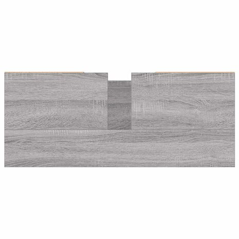 Badkamerkast 80x33x60 cm bewerkt hout grijs sonoma eikenkleurig 9