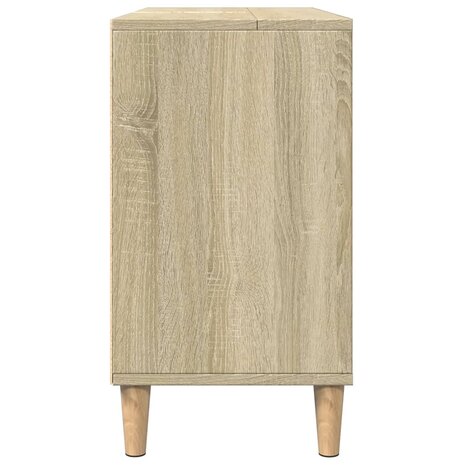 Badkamerkast 80x33x60 cm bewerkt hout sonoma eikenkleurig 7