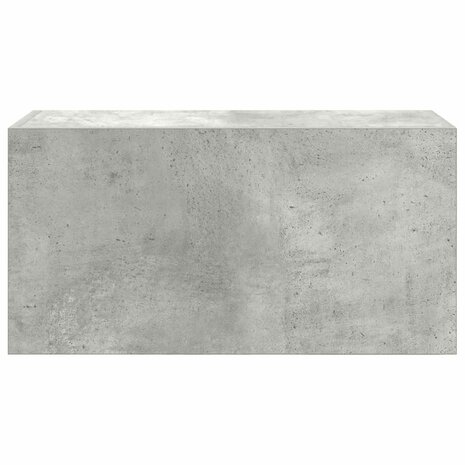 Badkamerwandkast 60x25x30 cm bewerkt hout betongrijs 6
