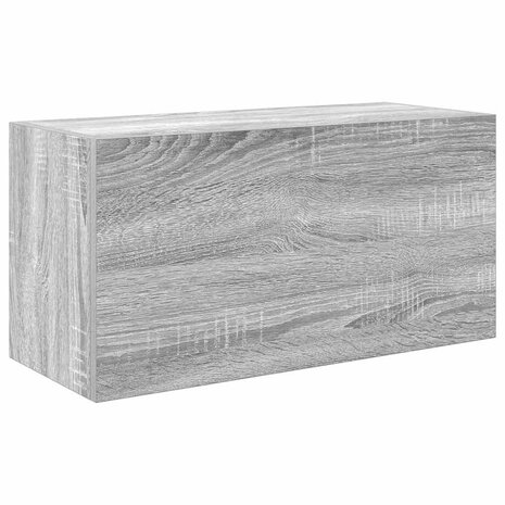 Badkamerwandkast 60x25x30 cm bewerkt hout grijs sonoma eiken 2
