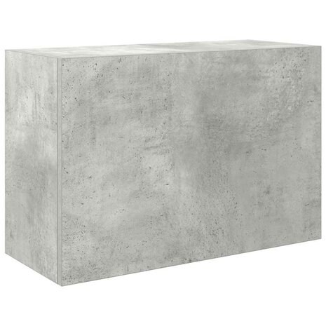 Badkamerwandkast 60x25x40 cm bewerkt hout betongrijs 2