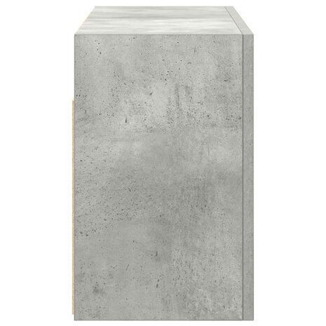 Badkamerwandkast 60x25x40 cm bewerkt hout betongrijs 7
