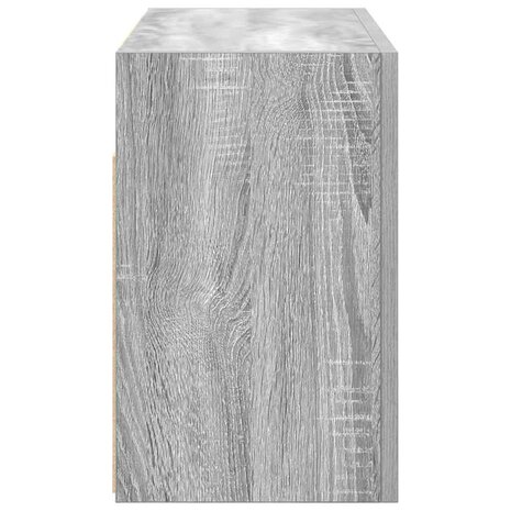 Badkamerwandkast 60x25x40 cm bewerkt hout grijs sonoma eiken 7