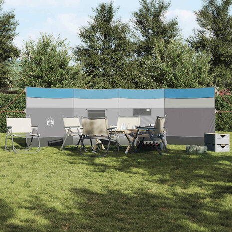 Windscherm camping waterdicht 510x153 cm blauw 3