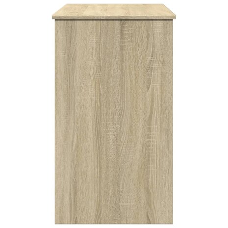 Kaptafel met spiegel 100x45x76 cm sonoma eikenkleurig 6