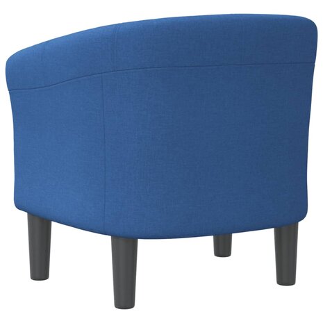 Kuipstoel stof blauw 5