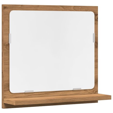 Badkamerspiegelkast 40x11x37 cm bewerkt hout artisanaal eiken 2