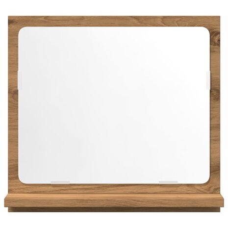 Badkamerspiegelkast 40x11x37 cm bewerkt hout artisanaal eiken 4