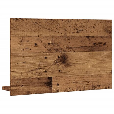 Badkamerspiegelkast 60x11x37 cm bewerkt hout oud houtkleurig 6