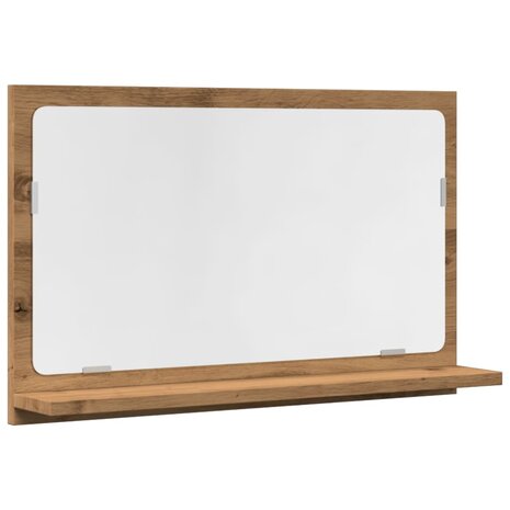 Badkamerspiegelkast 60x11x37 cm bewerkt hout artisanaal eiken 2