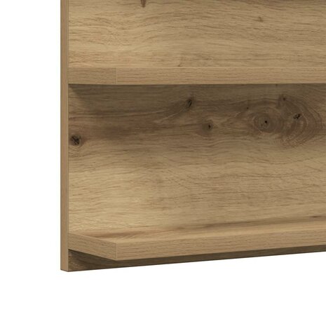 Badkamerspiegelkast 90x11x45 cm bewerkt hout artisanaal eiken 8