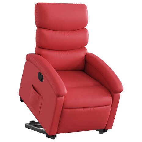 Sta-op-stoel kunstleer rood 3