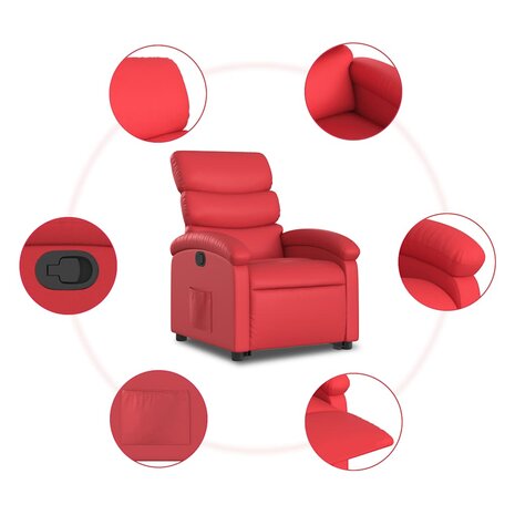 Sta-op-stoel kunstleer rood 8