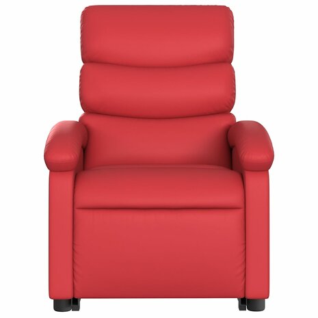 Sta-op-stoel kunstleer rood 9