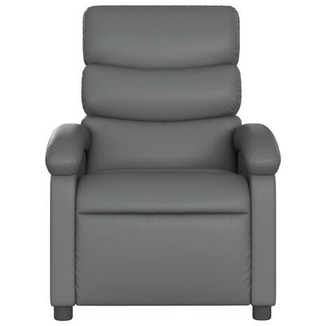 Massagestoel van grijs kunstleer 4
