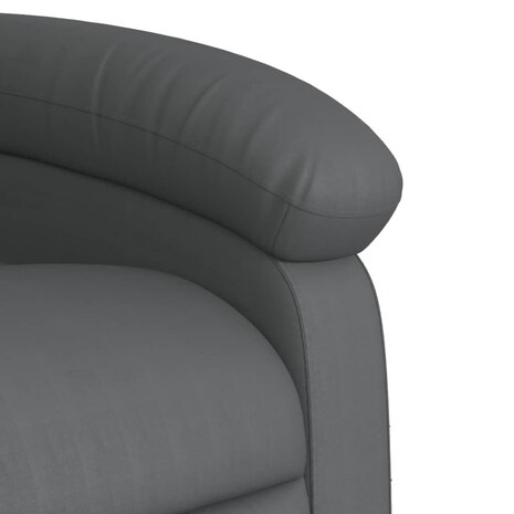 Massagestoel van grijs kunstleer 9