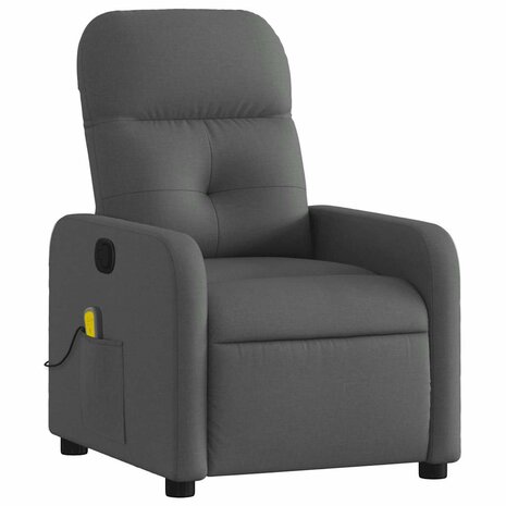 Massagestoel verstelbaar stof donkergrijs 3