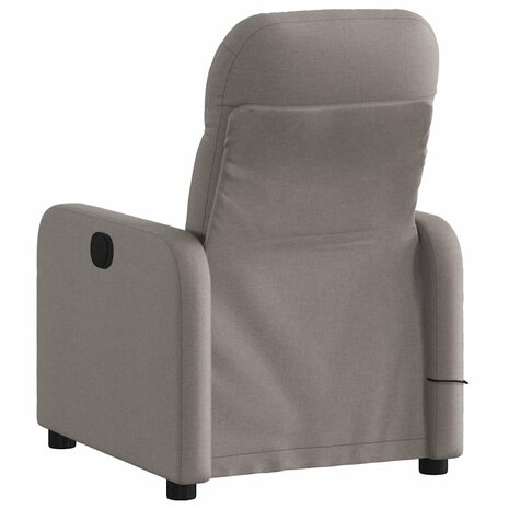 Massagestoel verstelbaar stof taupe 4