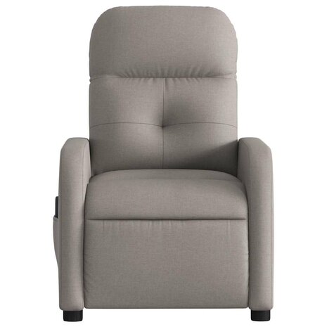 Massagestoel verstelbaar stof taupe 7
