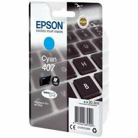 Originele inktcartridge Epson N&ordm; 407 Cyaan (8 Stuks) 2