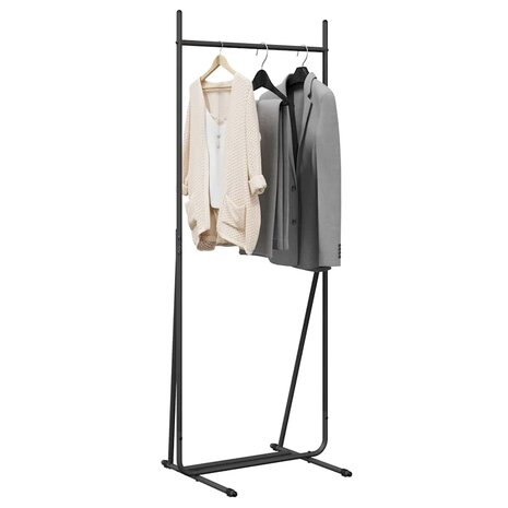 Kledingrek Zwart 62 x 48 x 158 cm Staal 3