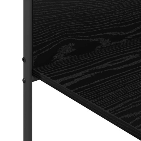 Kledingrek met plank Zwart 120 x 44 x 160 cm Bewerkt hout 8