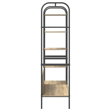 Kledingrek met plank Bruin 120 x 44 x 160 cm Bewerkt hout 6